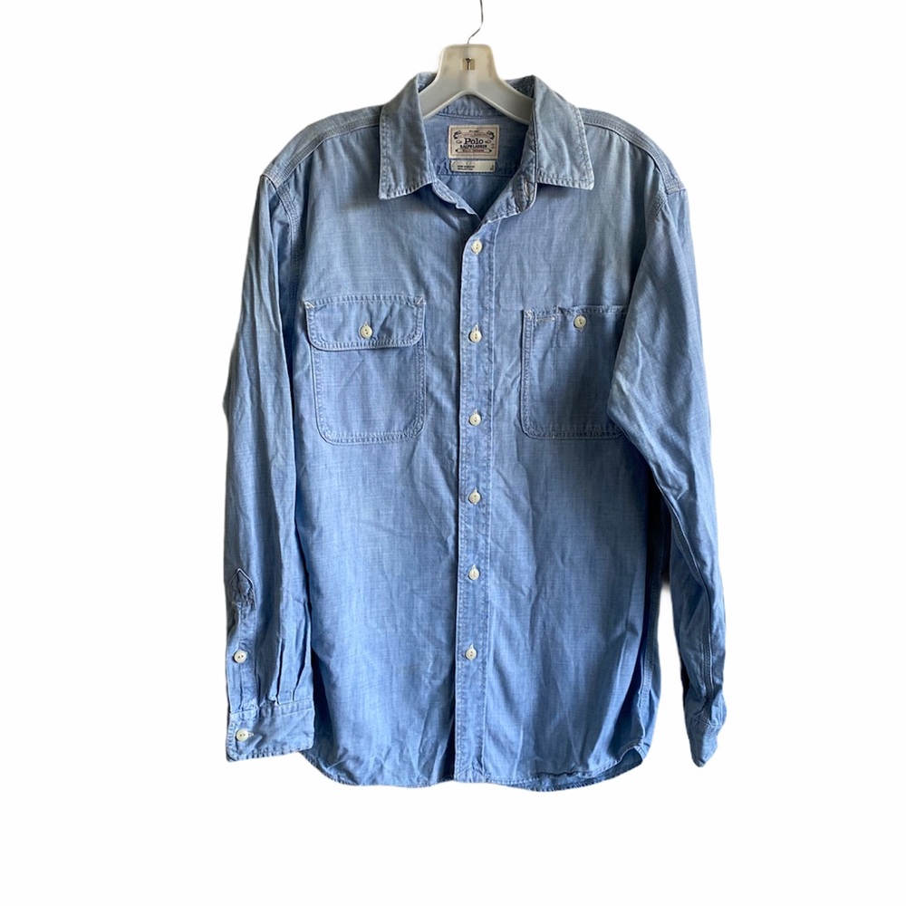 Polo Ralph Lauren Mens Button Down Denim Shirt S